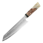 Load image into Gallery viewer, White 8 inch Japanese Damascus vg10 steel knife with stable wood and resin handle 
