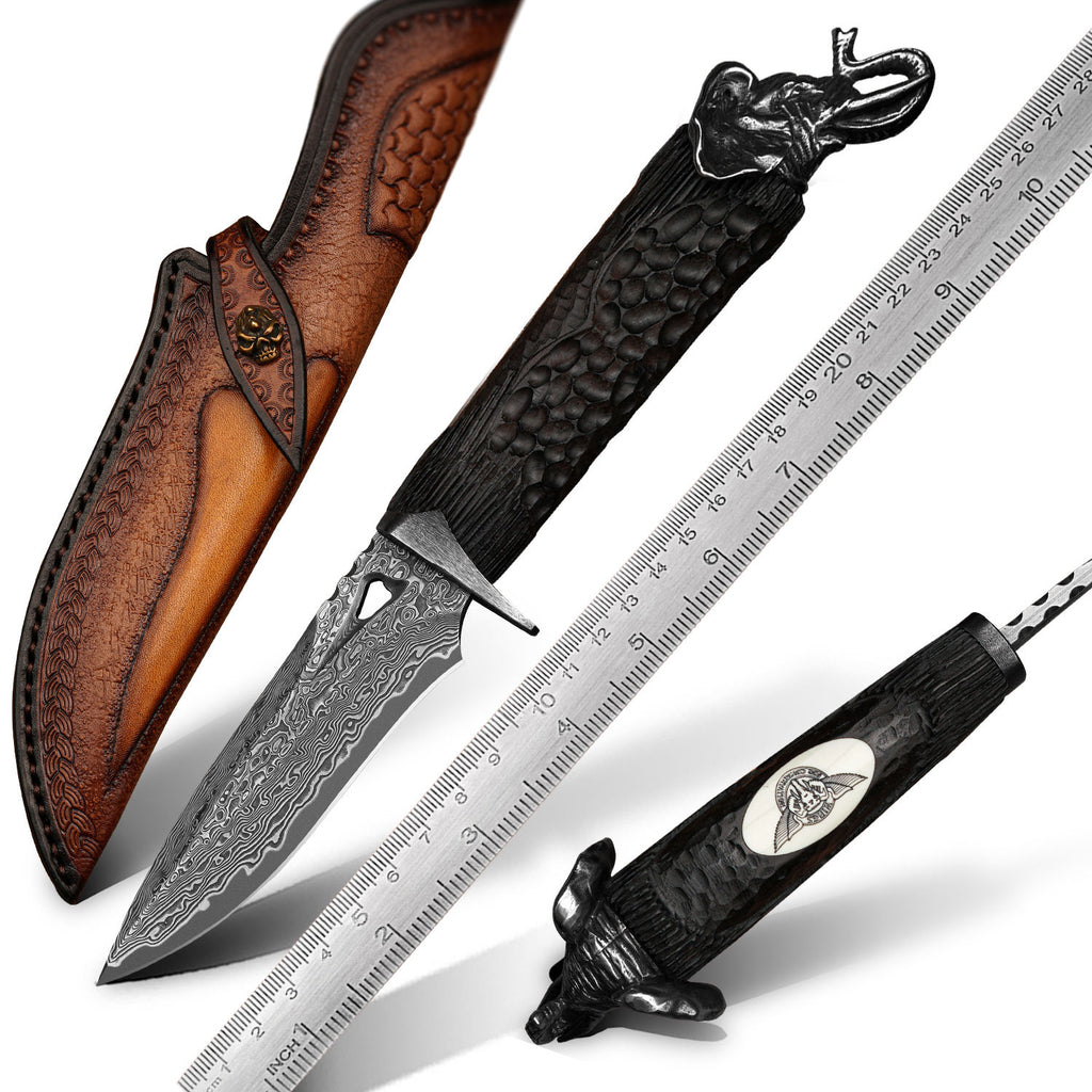 Elephant Tusk Hunting Knife | VG10 Steel Knife | That Kitchen Label