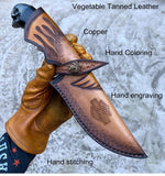 Load image into Gallery viewer, Damascus Steel Hunting Knife | Fixed Blade Knife | That Kitchen Label
