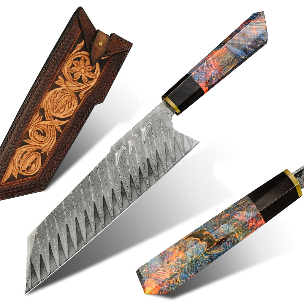 Cosmic Firefly Knife | Damascus Chef Knife | That Kitchen Label