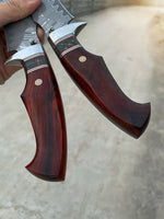 Load image into Gallery viewer, Damascus Steel Knife | Rosewood Hunting Knife | That Kitchen Label
